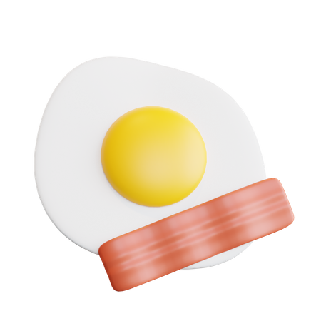 Omelette 3D Illustration