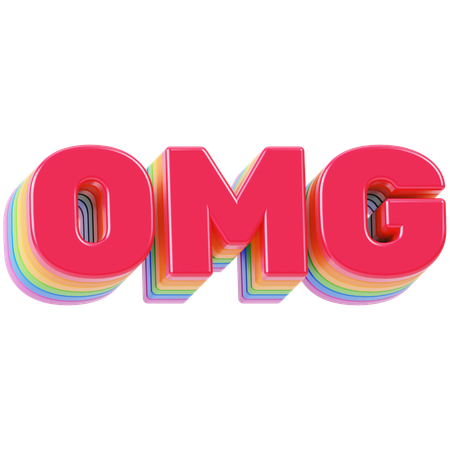Omg  3D Icon