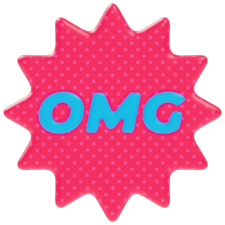 OMG Sticker  3D Sticker