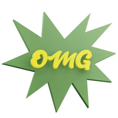 Omg Sticker  3D Icon