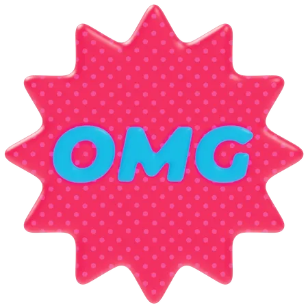 OMG Sticker  3D Icon