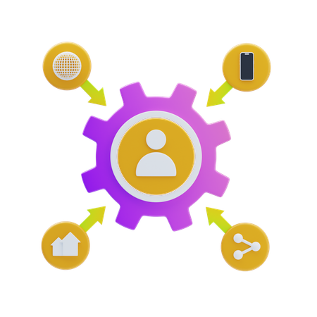 Omnichannel Strategy  3D Icon