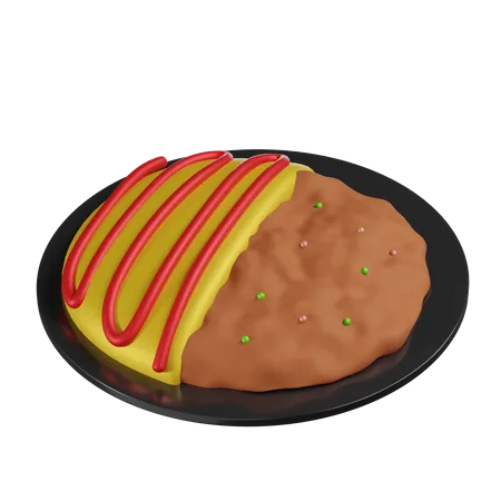 Omurice  3D Icon