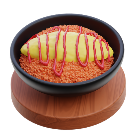 Omurice  3D Icon