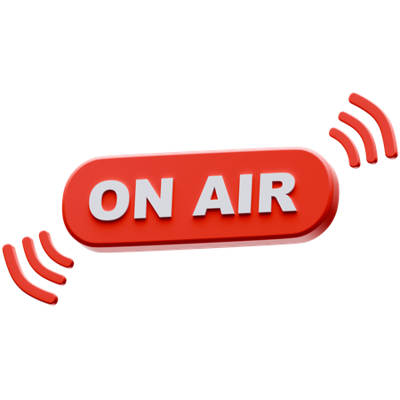 On Air  3D Icon