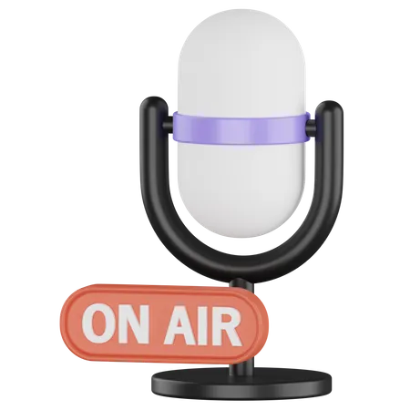 On Air  3D Icon