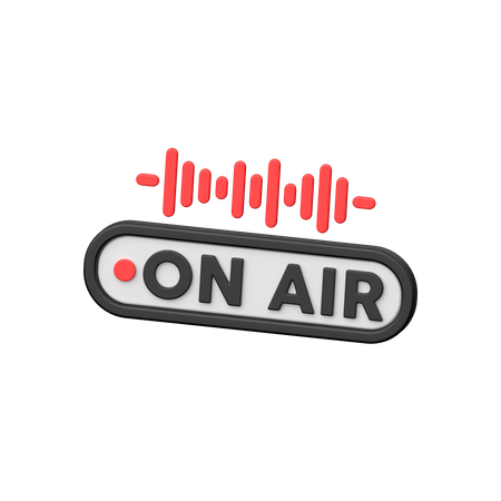 On Air  3D Icon