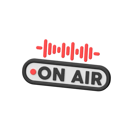 On Air  3D Icon