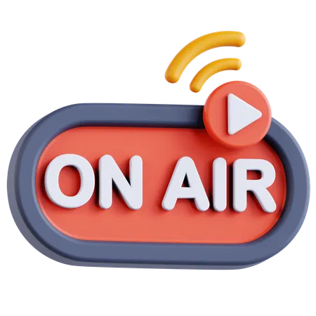 On Air  3D Icon