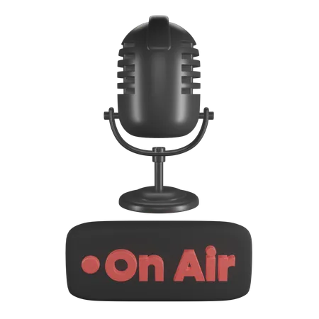 On Air  3D Icon