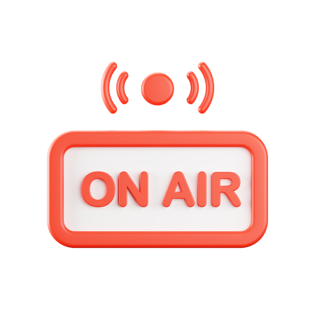 On Air  3D Icon