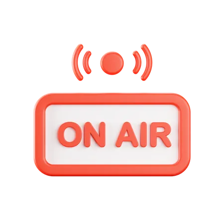 On Air  3D Icon