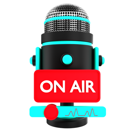 On Air  3D Icon