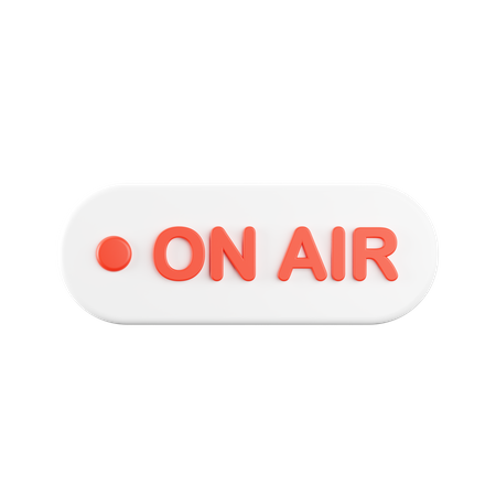 On Air  3D Icon