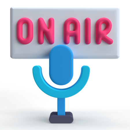 On Air  3D Icon