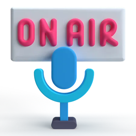 On Air  3D Icon