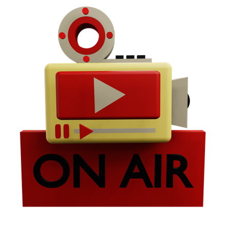 On Air  3D Icon