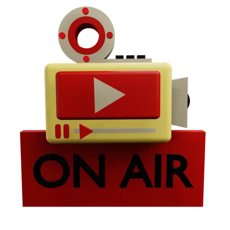 On Air  3D Icon