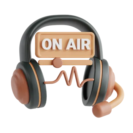 On Air  3D Icon