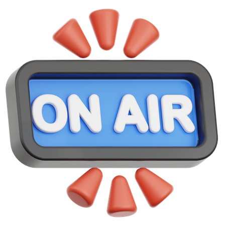 On Air  3D Icon