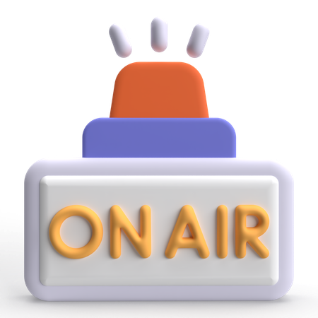 On Air  3D Icon