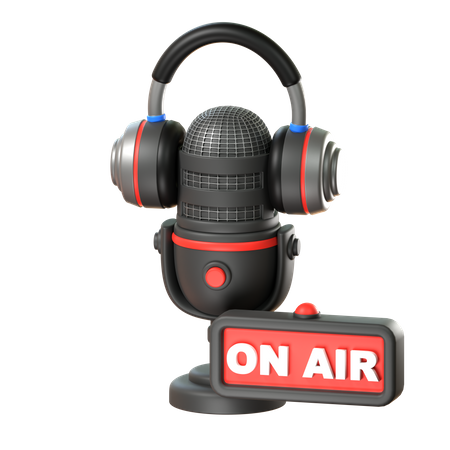 On Air  3D Icon