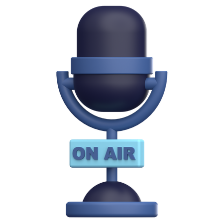 On Air Braodcasting  3D Icon