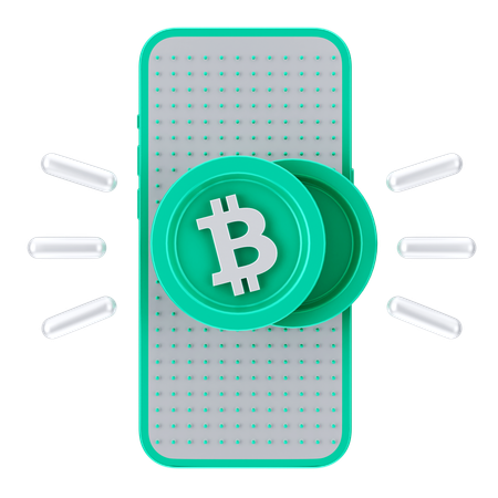 Bitcoin on-line  3D Icon