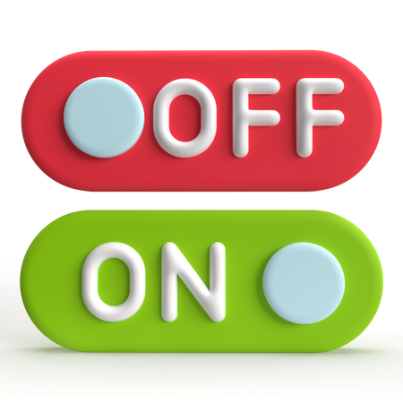 On Off  3D Icon