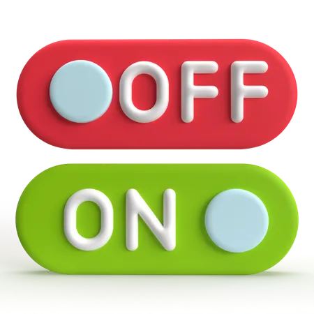 On Off  3D Icon