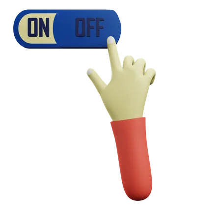 On Off Click  3D Icon