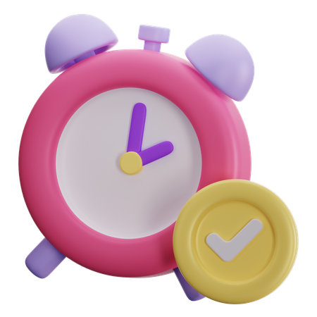On Time  3D Icon