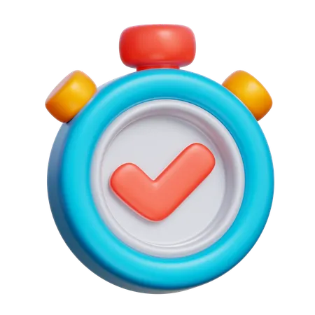 On-Time Complete  3D Icon