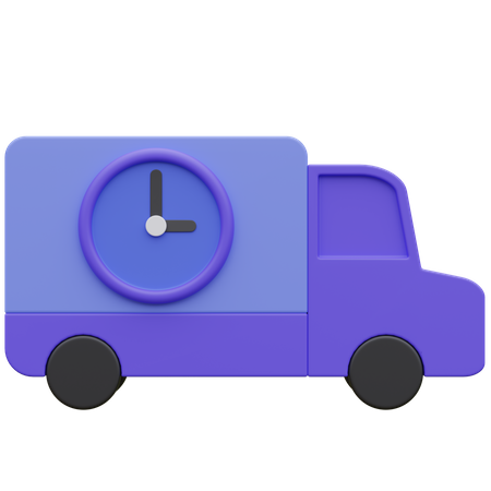 On Time Delivery  3D Icon