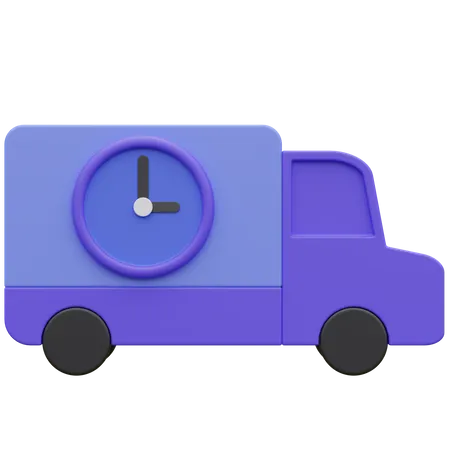 On Time Delivery  3D Icon