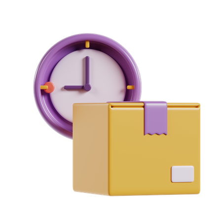 On Time Delivery  3D Icon