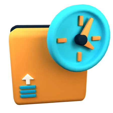 On Time Delivery  3D Icon