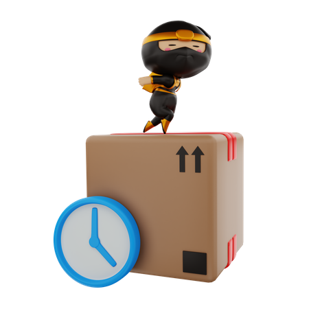 On time delivery  3D Icon