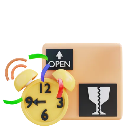 3 D Illustration On Time Delivery 3D Icon