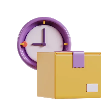On Time Delivery  3D Icon