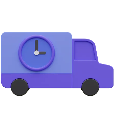 On Time Delivery 3 D Icon Illustration 3D Icon