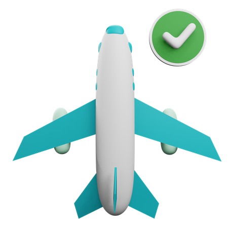 On Time Flight  3D Icon