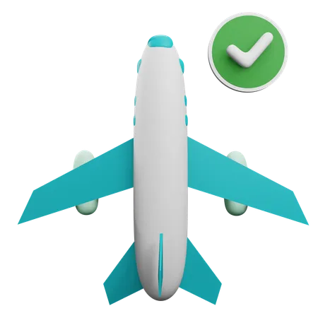 On Time Flight  3D Icon