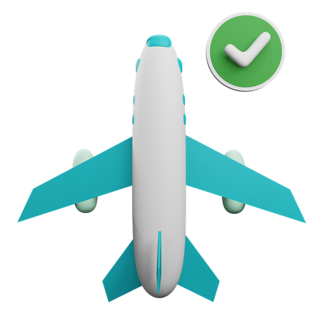 On Time Flight  3D Icon