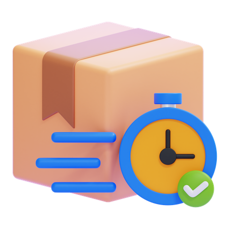 정시 생산  3D Icon