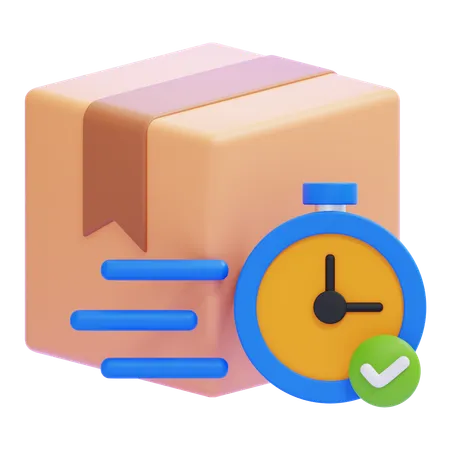 정시 생산  3D Icon