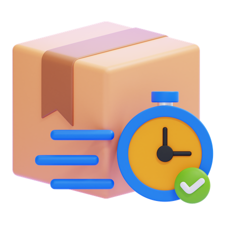 On-time Production  3D Icon