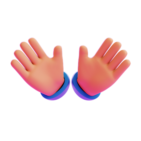 Oncoming Hands Hand Gesture  3D Icon