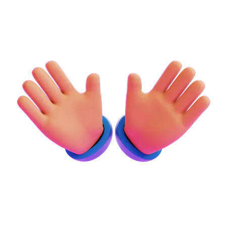 Oncoming Hands Hand Gesture  3D Icon