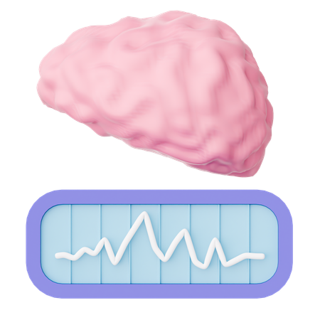 Onda cerebral  3D Icon